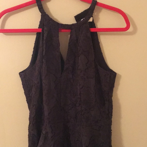 Ann Taylor Floral Jacquard Halter Dress - Picture 3 of 6